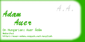 adam auer business card